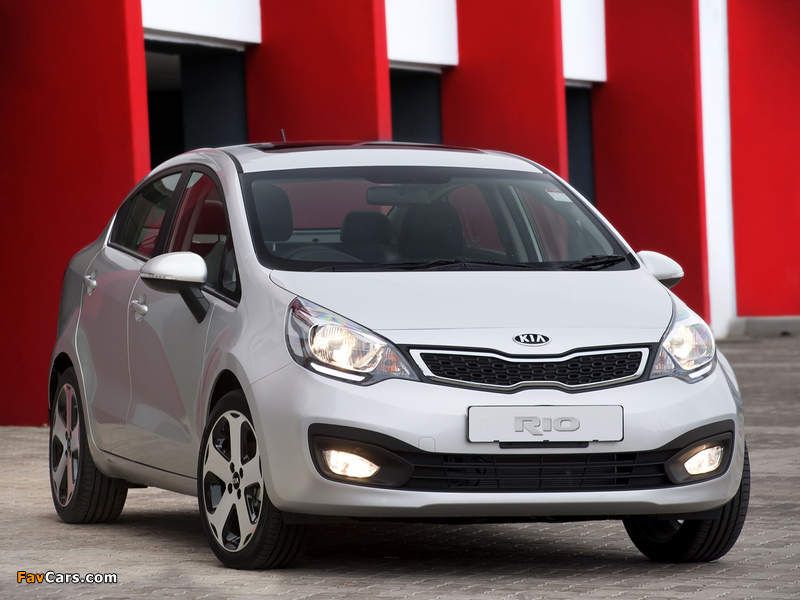 Kia Rio Sedan ZA-spec (UB) 2012 wallpapers (800 x 600)