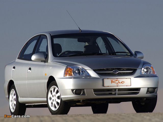 Photos of Kia Rio Sedan ZA-spec (DC) 2002–05 (640 x 480)