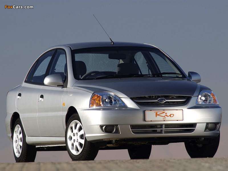 Photos of Kia Rio Sedan ZA-spec (DC) 2002–05 (800 x 600)