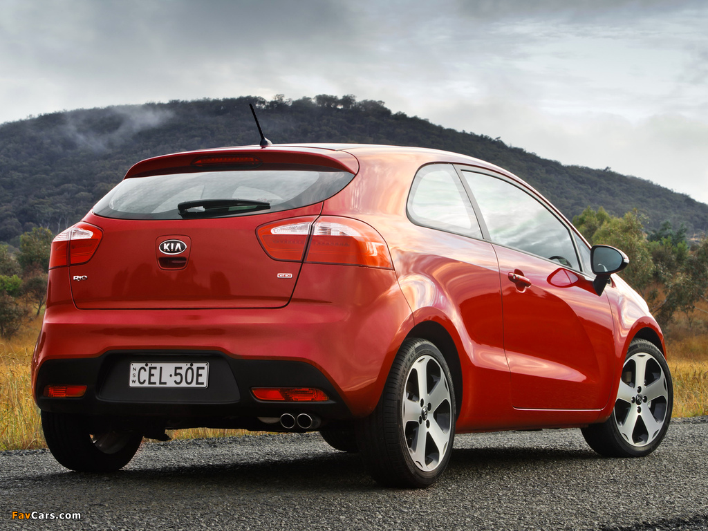 Photos of Kia Rio 3-door AU-spec (UB) 2011 (1024 x 768)