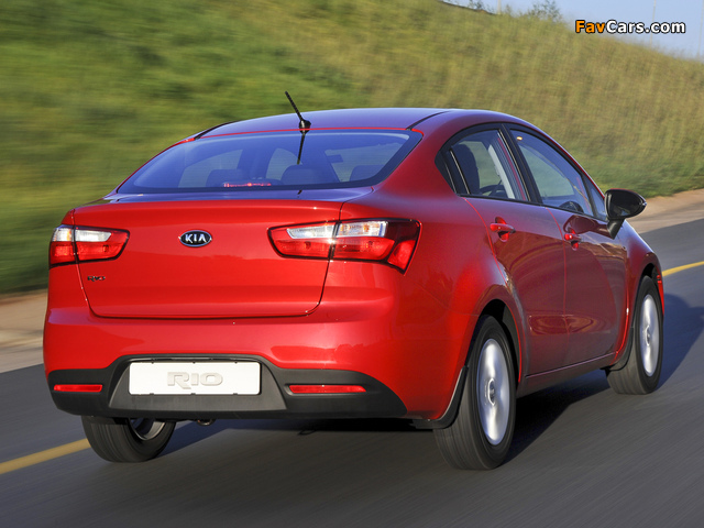 Photos of Kia Rio Sedan ZA-spec (UB) 2012 (640 x 480)