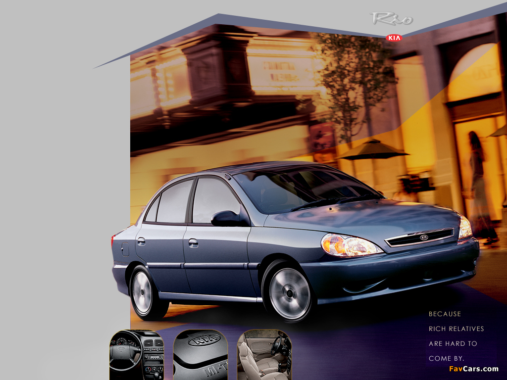 Pictures of Kia Rio Sedan (DC) 2000–02 (1024 x 768)