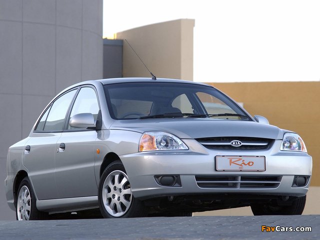 Pictures of Kia Rio Sedan ZA-spec (DC) 2002–05 (640 x 480)