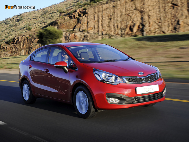 Pictures of Kia Rio Sedan ZA-spec (UB) 2012 (640 x 480)