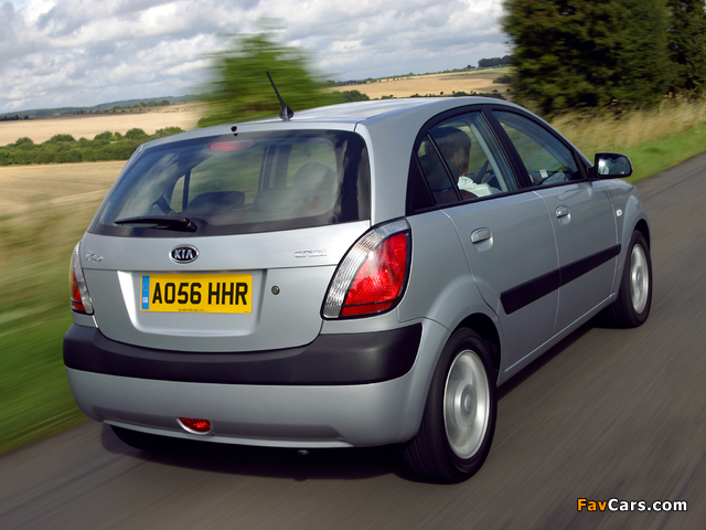 Kia Rio Hatchback UK-spec (JB) 2005–09 wallpapers (640 x 480)