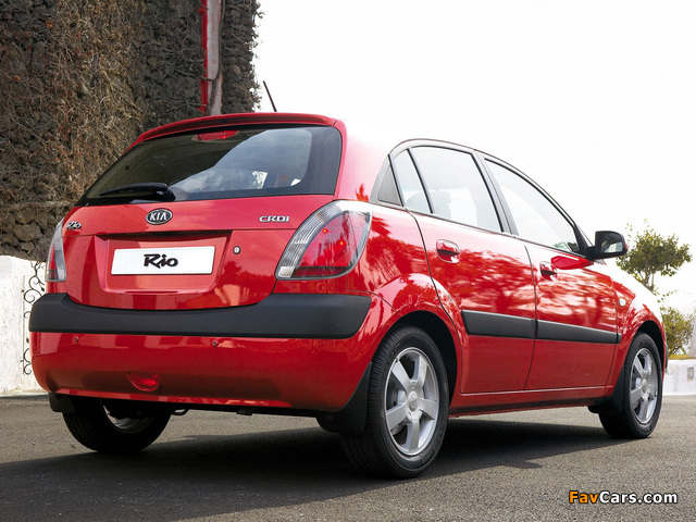 Kia Rio Hatchback (JB) 2005–09 wallpapers (640 x 480)