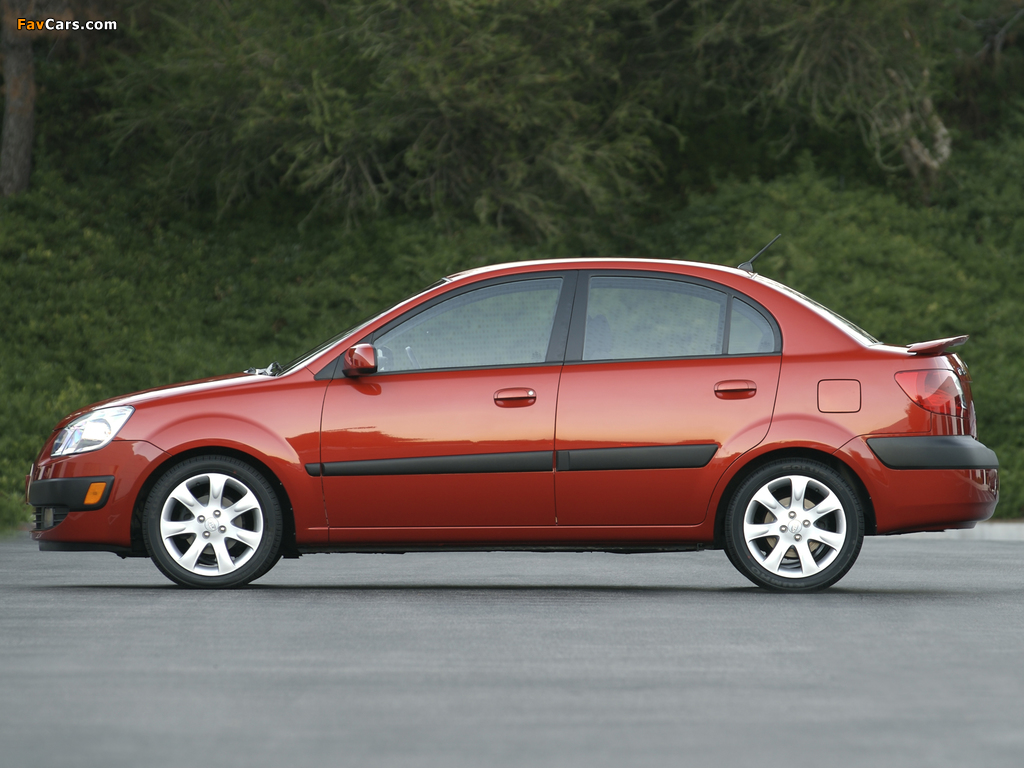 Kia Rio Sedan US-spec (JB) 2005–09 wallpapers (1024 x 768)