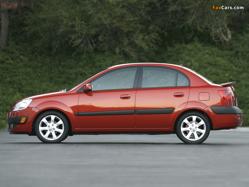 Kia Rio Sedan US-spec (JB) 2005–09 wallpapers (800 x 600)