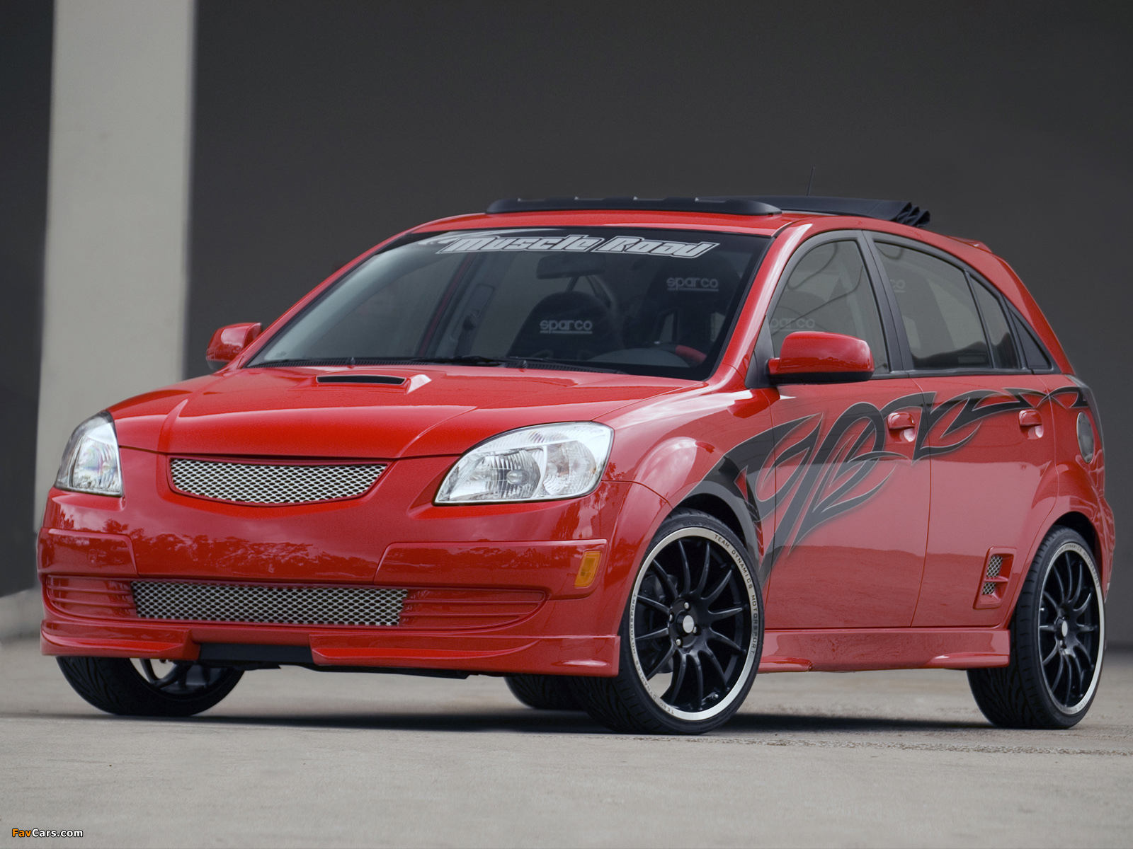 Kia Rio5 Red Rocket (JB) 2005 wallpapers (1600 x 1200)