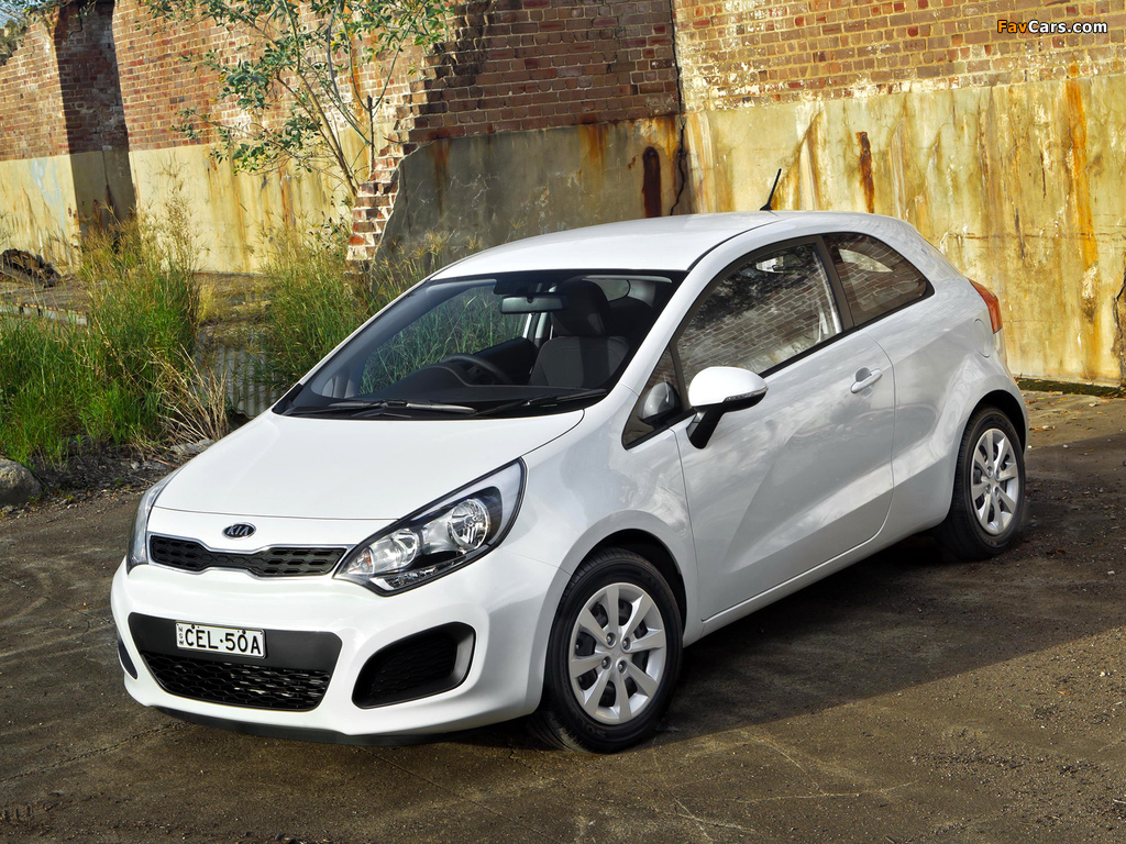 Kia Rio 3-door AU-spec (UB) 2011 wallpapers (1024 x 768)