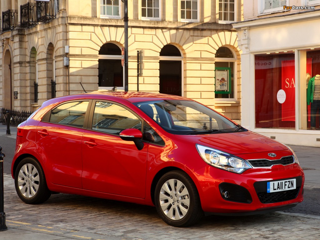 Kia Rio 5-door UK-spec (UB) 2011 wallpapers (1024 x 768)