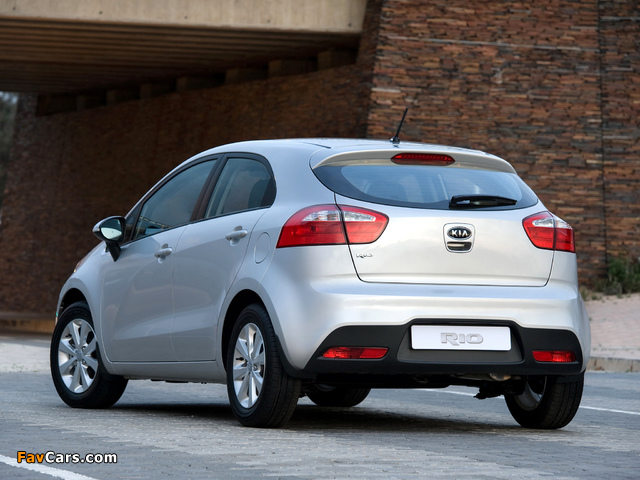 Kia Rio 5-door ZA-spec (UB) 2011 wallpapers (640 x 480)