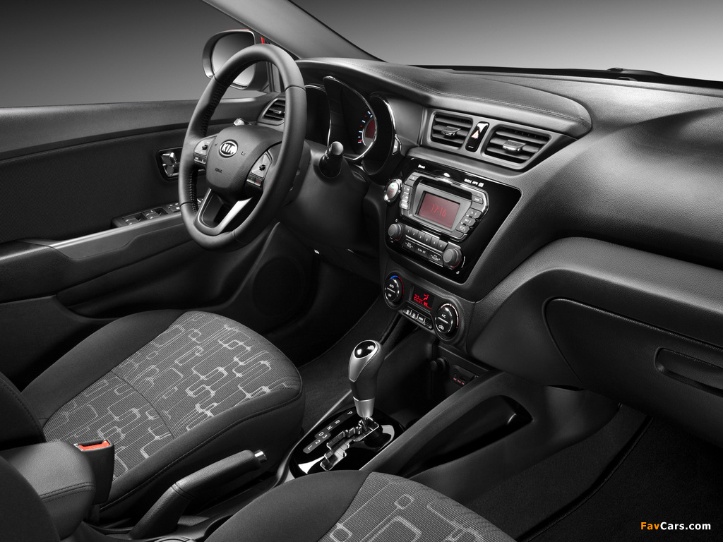 Kia Rio Sedan CIS-spec (QB) 2011 wallpapers (1024 x 768)