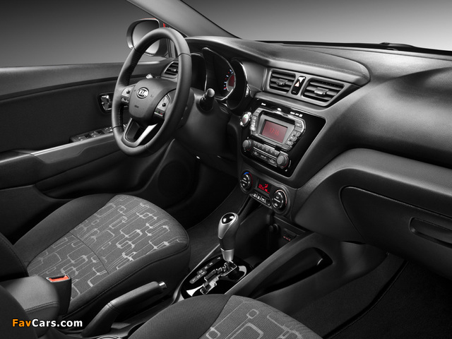 Kia Rio Sedan CIS-spec (QB) 2011 wallpapers (640 x 480)