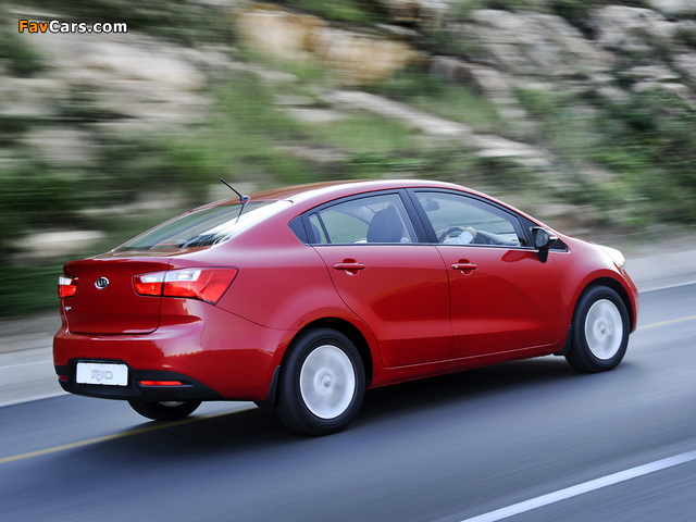 Kia Rio Sedan ZA-spec (UB) 2012 wallpapers (640 x 480)