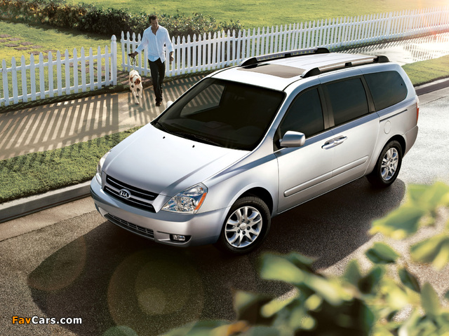 Kia Sedona LWB 2006–10 wallpapers (640 x 480)