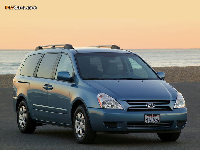 Kia Sedona LWB 2006–10 wallpapers (640 x 480)