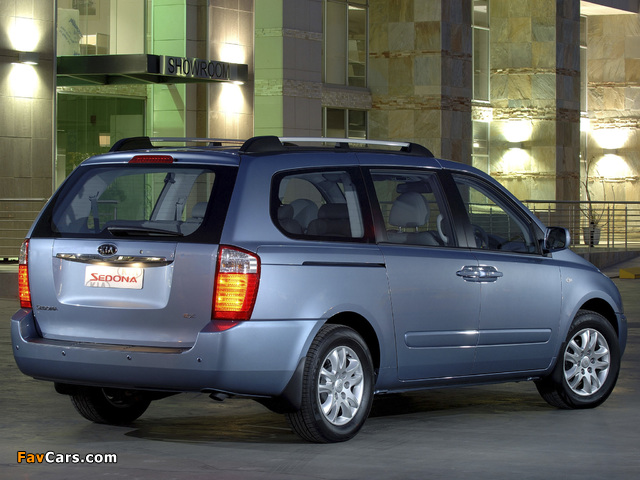 Kia Sedona LWB ZA-spec 2007–11 pictures (640 x 480)