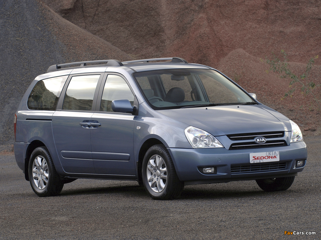 Photos of Kia Sedona LWB ZA-spec 2007–11 (1024 x 768)