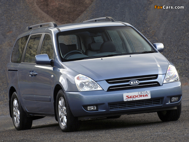 Kia Sedona LWB ZA-spec 2007–11 wallpapers (640 x 480)