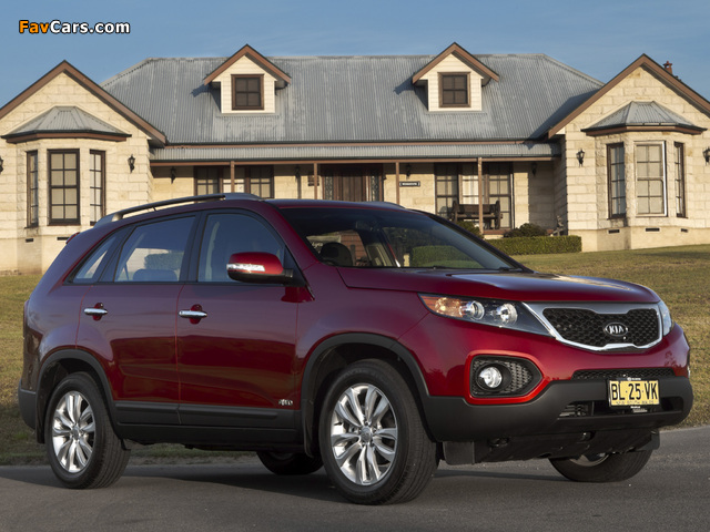 Kia Sorento AU-spec (XM) 2009–12 pictures (640 x 480)