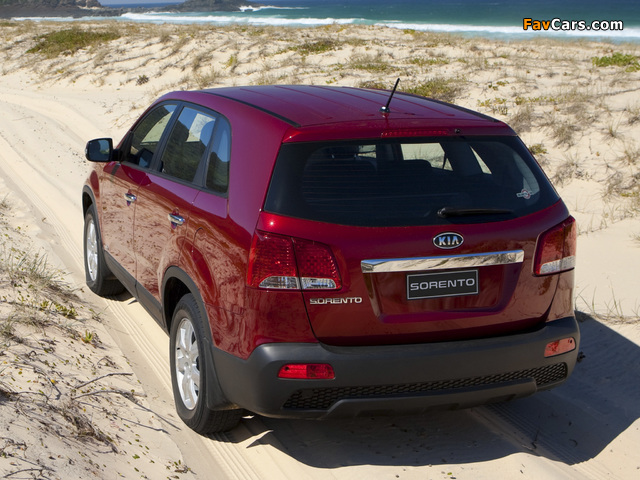 Kia Sorento AU-spec (XM) 2009–12 pictures (640 x 480)