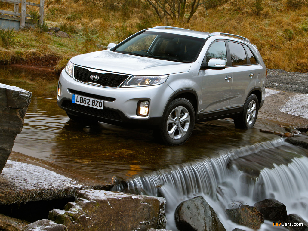 Kia Sorento UK-spec (XM) 2012 wallpapers (1024 x 768)