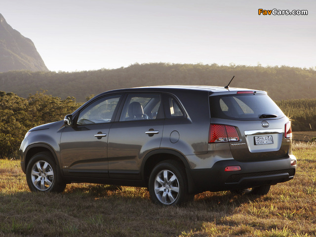 Pictures of Kia Sorento AU-spec (XM) 2009–12 (640 x 480)