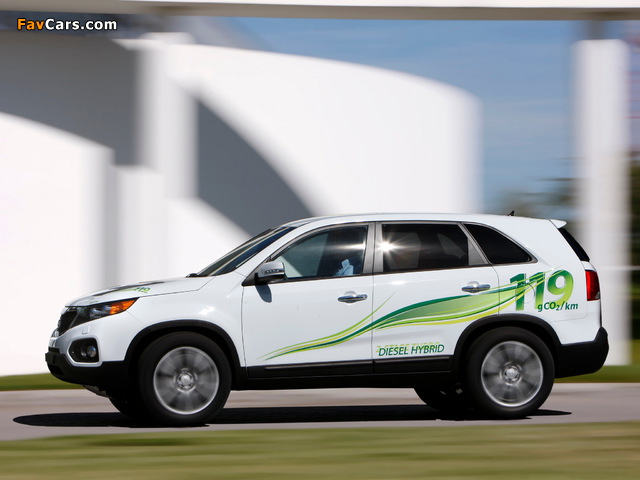 Kia Sorento Hybrid Prototype (XM) 2009 wallpapers (640 x 480)