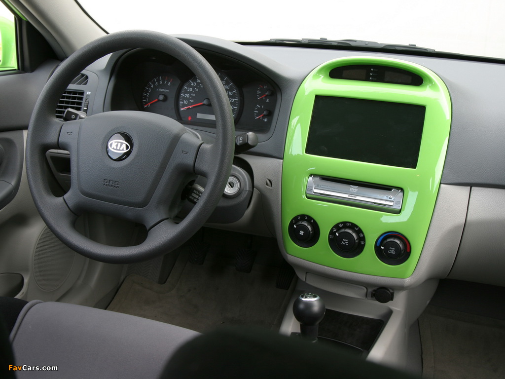 Kia Spectra Green Scream (LD) 2004 images (1024 x 768)