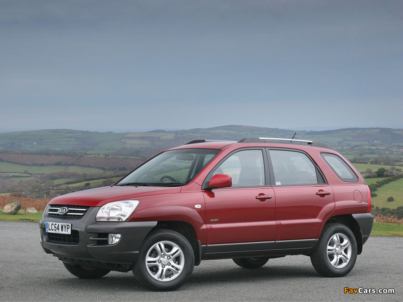 Images of Kia Sportage UK-spec (KM) 2004–08 (800 x 600)