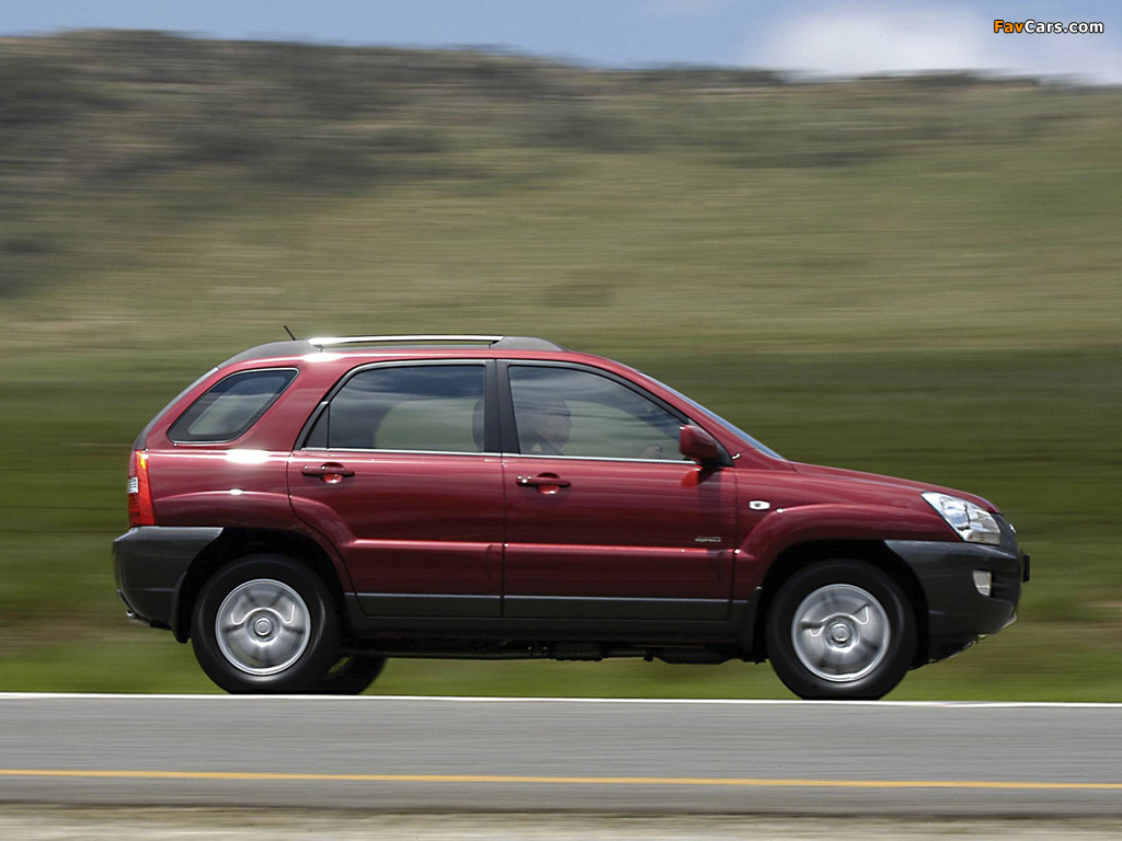 Photos of Kia Sportage ZA-spec (KM) 2005–08 (1024 x 768)