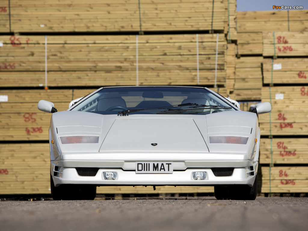 Lamborghini Countach 25th Anniversary UK-spec 1988–90 pictures (1024 x 768)