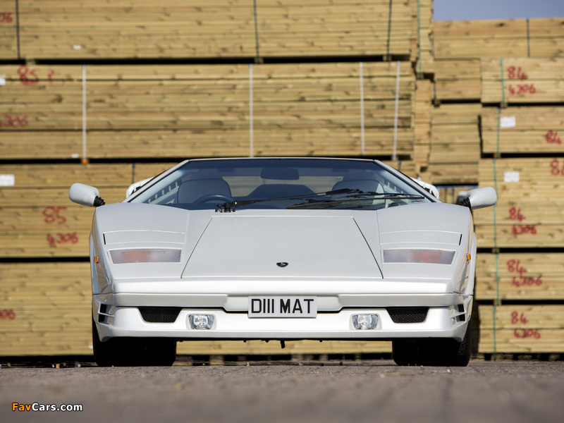 Lamborghini Countach 25th Anniversary UK-spec 1988–90 pictures (800 x 600)