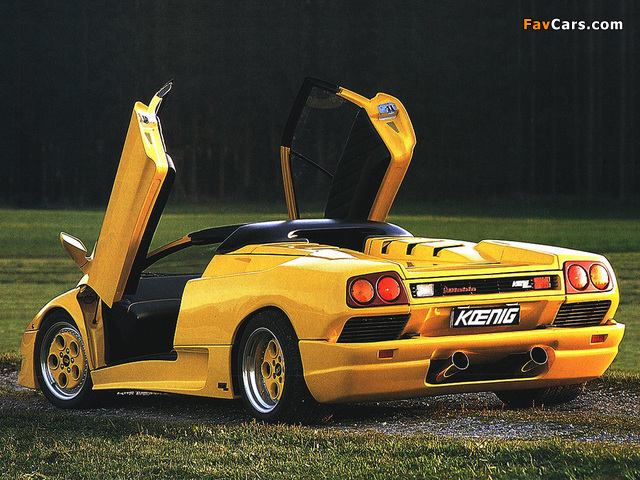 Koenig Lamborghini Diablo VT Roadster (ver.1) 1995–98 pictures (640 x 480)