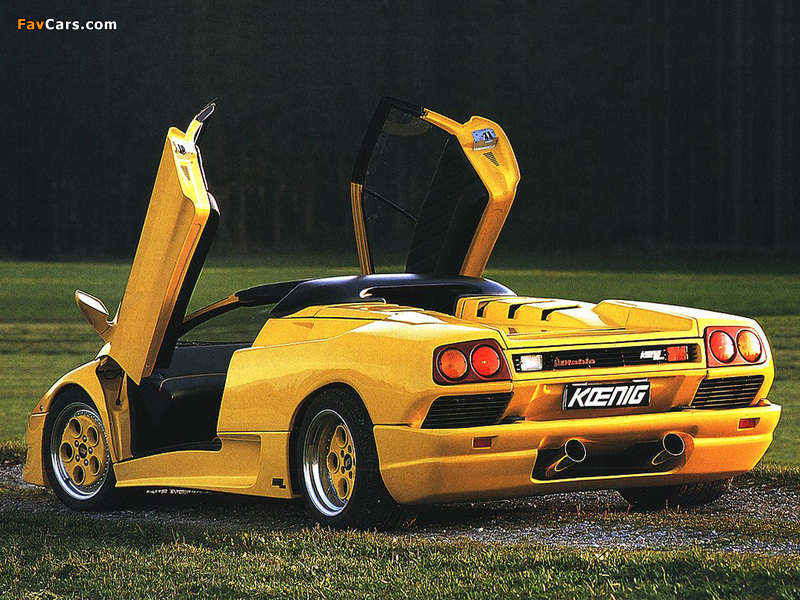 Koenig Lamborghini Diablo VT Roadster (ver.1) 1995–98 pictures (800 x 600)