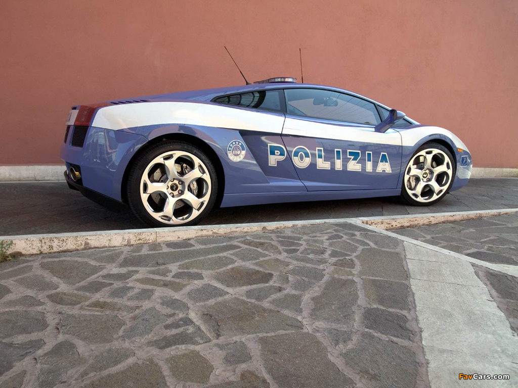 Lamborghini Gallardo Polizia 2004 wallpapers (1024 x 768)