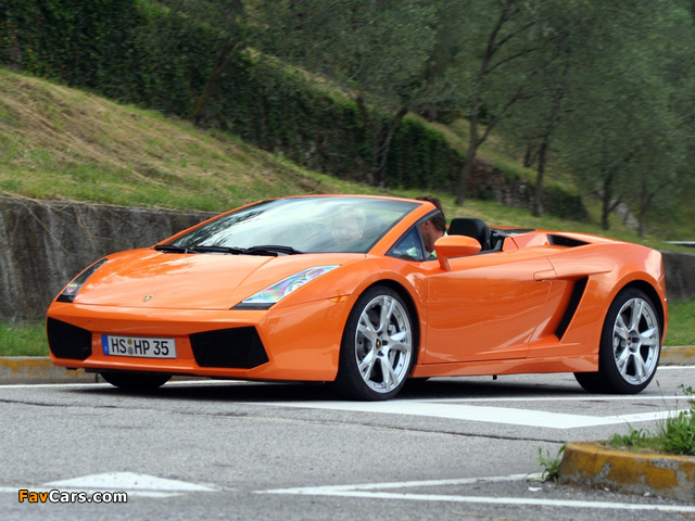 Lamborghini Gallardo Spyder 2006–08 photos (640 x 480)