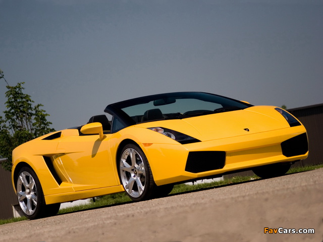 Lamborghini Gallardo Spyder US-spec 2006–08 photos (640 x 480)