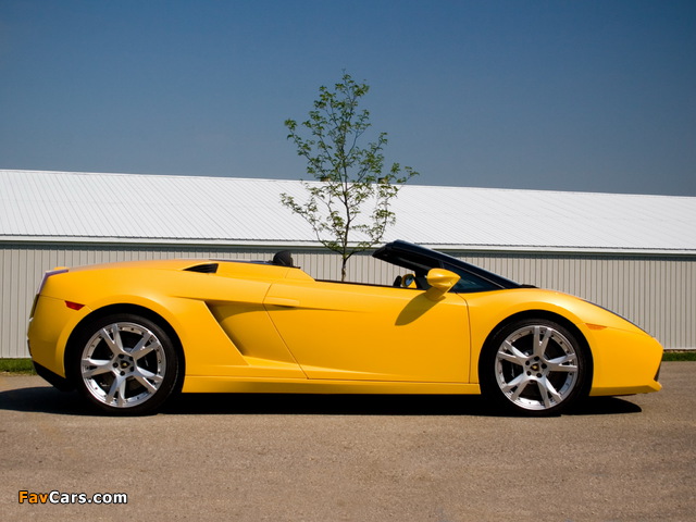 Lamborghini Gallardo Spyder US-spec 2006–08 photos (640 x 480)