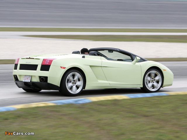 Lamborghini Gallardo Spyder US-spec 2006–08 pictures (640 x 480)