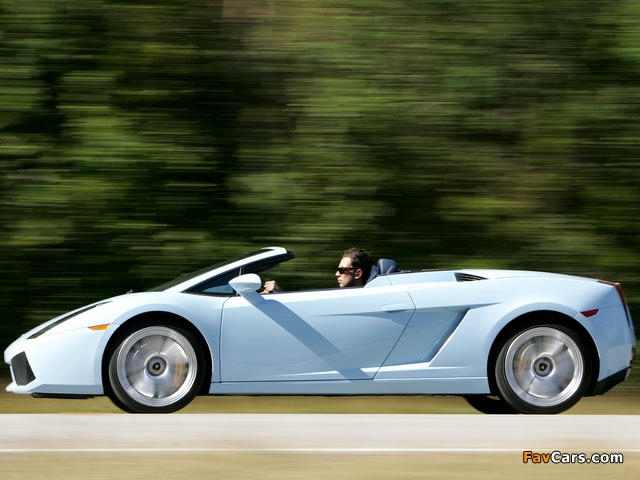 Lamborghini Gallardo Spyder 2006–08 pictures (640 x 480)