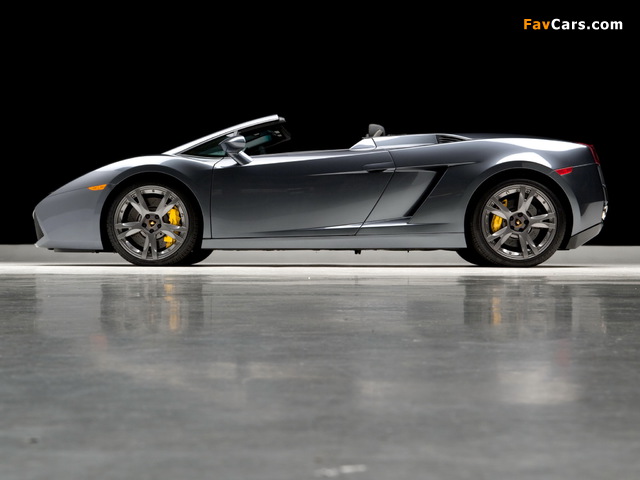 Pictures of Lamborghini Gallardo Spyder US-spec 2006–08 (640 x 480)