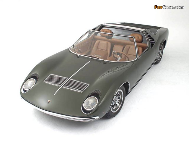 Lamborghini Miura Roadster 1968 pictures (640 x 480)