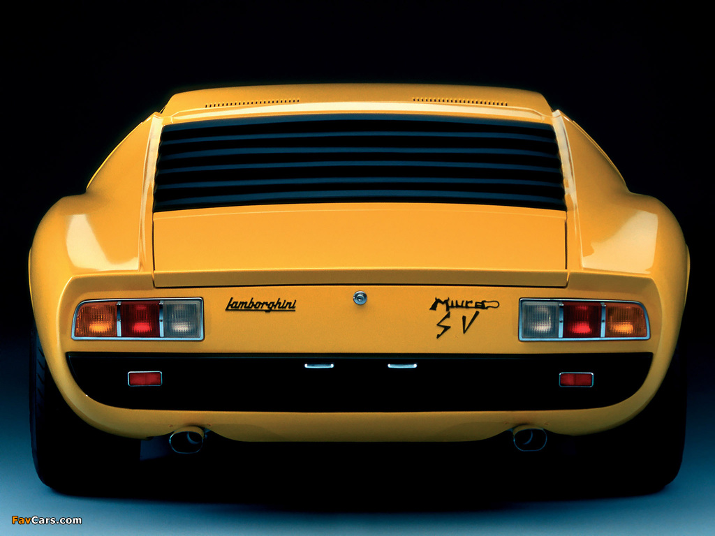 Photos of Lamborghini Miura P400 SV 1971–72 (1024 x 768)