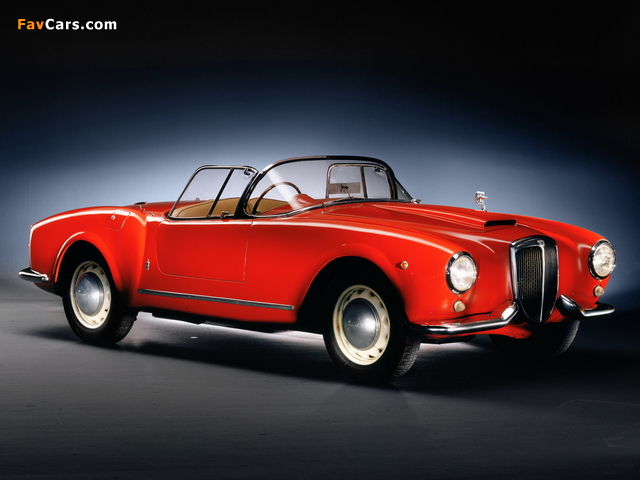 Lancia Aurelia GT Convertible (B24) 1954–55 wallpapers (640 x 480)