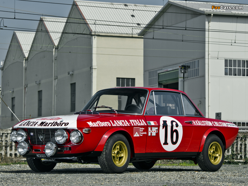 Lancia Fulvia Coupé 1600 HF Corsa (818) 1970–74 wallpapers (800 x 600)