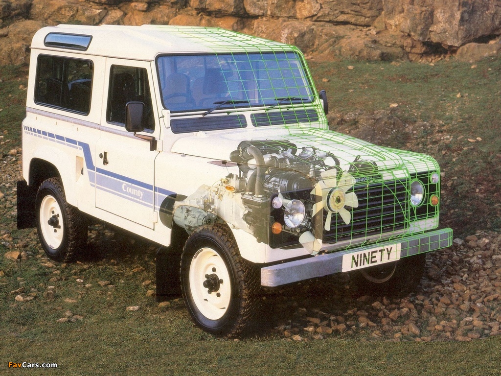 Land Rover 90 County Station Wagon 1983–90 wallpapers (1024 x 768)
