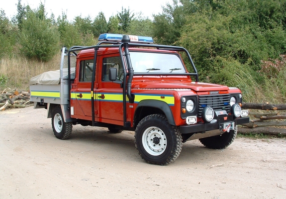 Land Rover Defender 130 Double Cab Fire Service 1990–2007 wallpapers