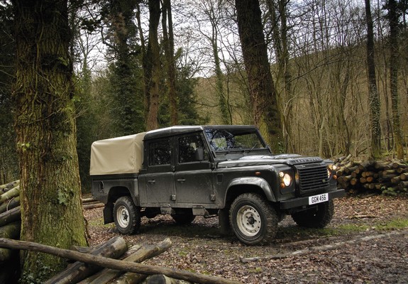 Land Rover Defender 130 Double Cab High Capacity Pickup UK-spec 2007 wallpapers